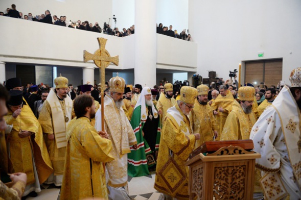 Consécration de la Cathédrale orthodoxe russe à Paris: séjour du patriarche Cyrille en France