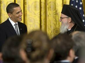 L'archevêque grec en Amérique compare Barack Obama à Alexandre le Grand