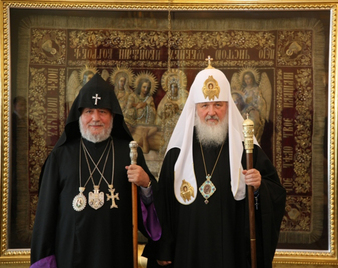 Le catholicos des Arméniens, premier primat à visiter Moscou depuis l'élection du patriarche Cyrille