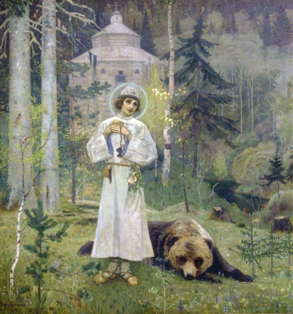 Saint Serge de Radonège + 1392  et profanation en 1919 par les bolcheviks de ses reliques 