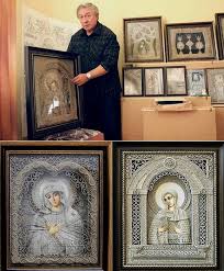 Inauguration en Crimée d’une exposition d’icônes en fil de lin