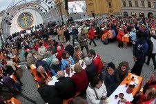 Vêpres orthodoxes avec 20000 participants à Munich