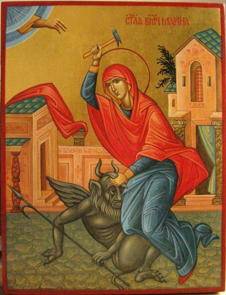 Sainte Marina la grande martyre du III siècle, fêtée le 17/30 juillet Sainte Marina la grande martyre du III siècle, fêtée le 17/30 juillet