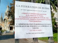 Nice Matin: "Eglise russe : portes closes pour les visiteurs !"