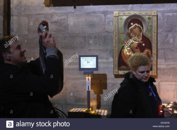 L'icône de la Mère de Dieu de Vladimir n'a pas souffert de l'incendie qui s'est déclenché à Notre-Dame