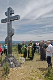 En Espagne, bénédiction d’une croix consacrée à la mémoire des émigrés blancs tombés pendant la guerre civile 1938-1939