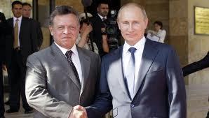 Le président russe et le roi de Jordanie parlent coopération bilatérale