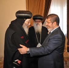 Mohamed Morsi rencontre la communauté copte orthodoxe egyptienne