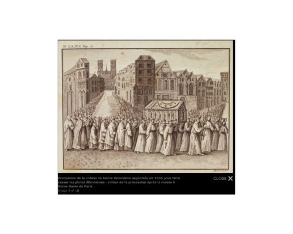 Sainte Geneviève: la procession de la patronne de Paris n'aura pas lieu aujourd'hui Sainte Geneviève: la procession de la patronne de Paris n'aura pas lieu aujourd'hui