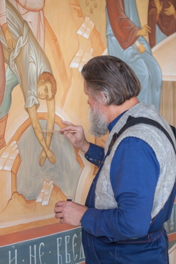Les fresques dans le réfectoire du Séminaire orthodoxe russe: présentation de ce magnifique ensemble iconographique 