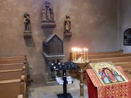 A Eschau, Alsace, commémoration des Saintes Foi, Espérance, Charité et de leur mère Sophie A Eschau, Alsace, commémoration des Saintes Foi, Espérance, Charité et de leur mère Sophie
