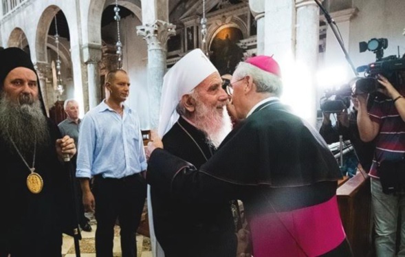 Croatie: 1ère rencontre entre catholiques, religieux orthodoxe serbe