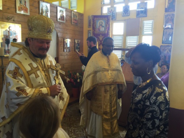 Un vent de Russie souffle sur la Martinique. L'evêque NESTOR du patriarcat de Moscou, a célébré la liturgie le 6 mars