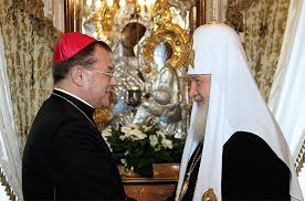 LE CHEF DES CATHOLIQUES RUSSES NOTE UNE AMELIORATION CERTAINE DANS LES RELATIONS AVEC L'EGLISE ORTHODOXE RUSSE