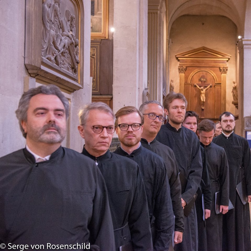 L’Ensemble vocal masculin « Chantres Orthodoxes Russes » sous la direction de Serge Rehbinder