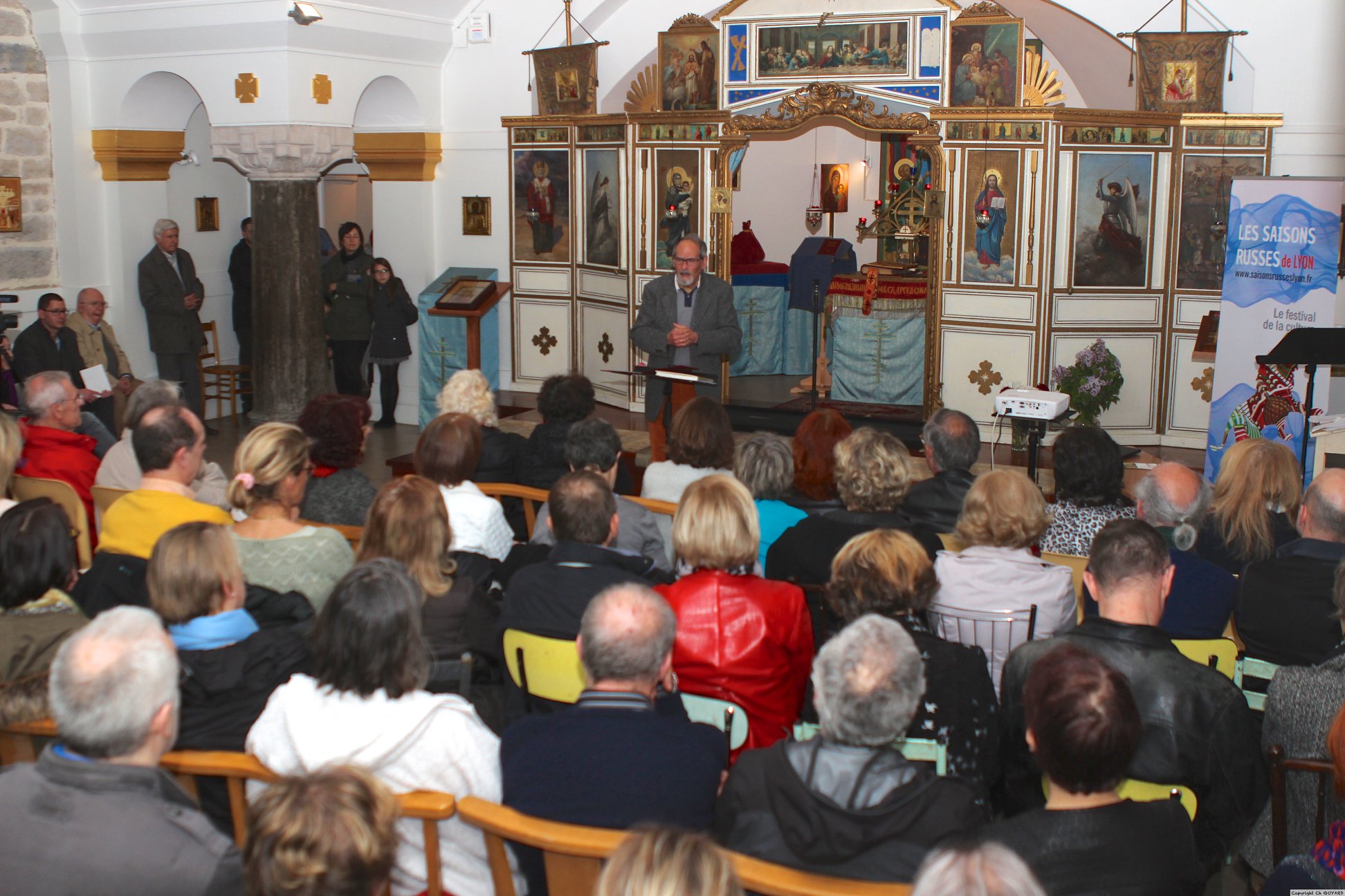 PORTES OUVERTES À LA PAROISSE ORTHODOXE RUSSE  "NOTRE DAME DE TOUTE PROTECTION" A LYON LE 16 AVRIL 2018