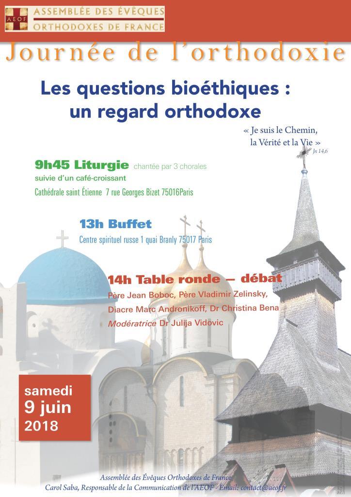 La Journée de l'orthodoxie 2018 à Paris le samedi 9 juin.