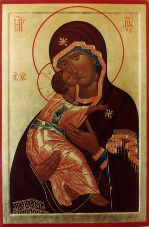 Icône - La Mère de Dieu de Vladimir (Владимирская Богоматерь)
