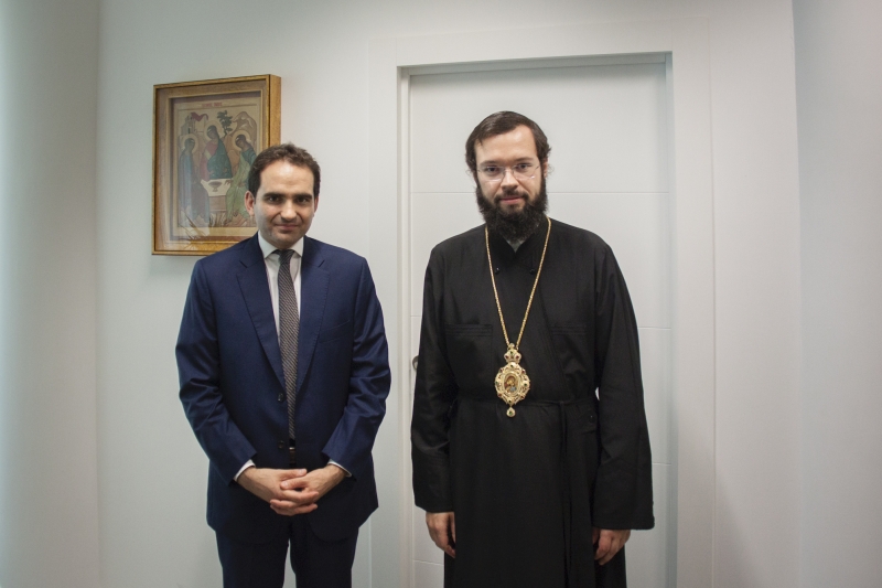 Mgr Antoine, exarque du patriarche, a reçu le responsable du Bureau central des cultes du Ministère de l'intérieur  
