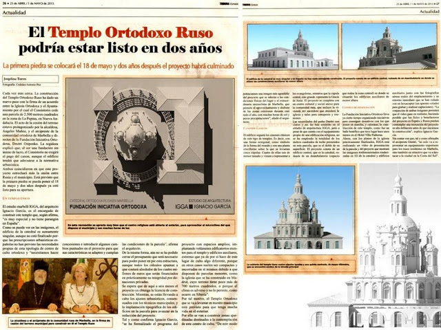 Nouvelles églises en Italie, en Espagne et en Russie