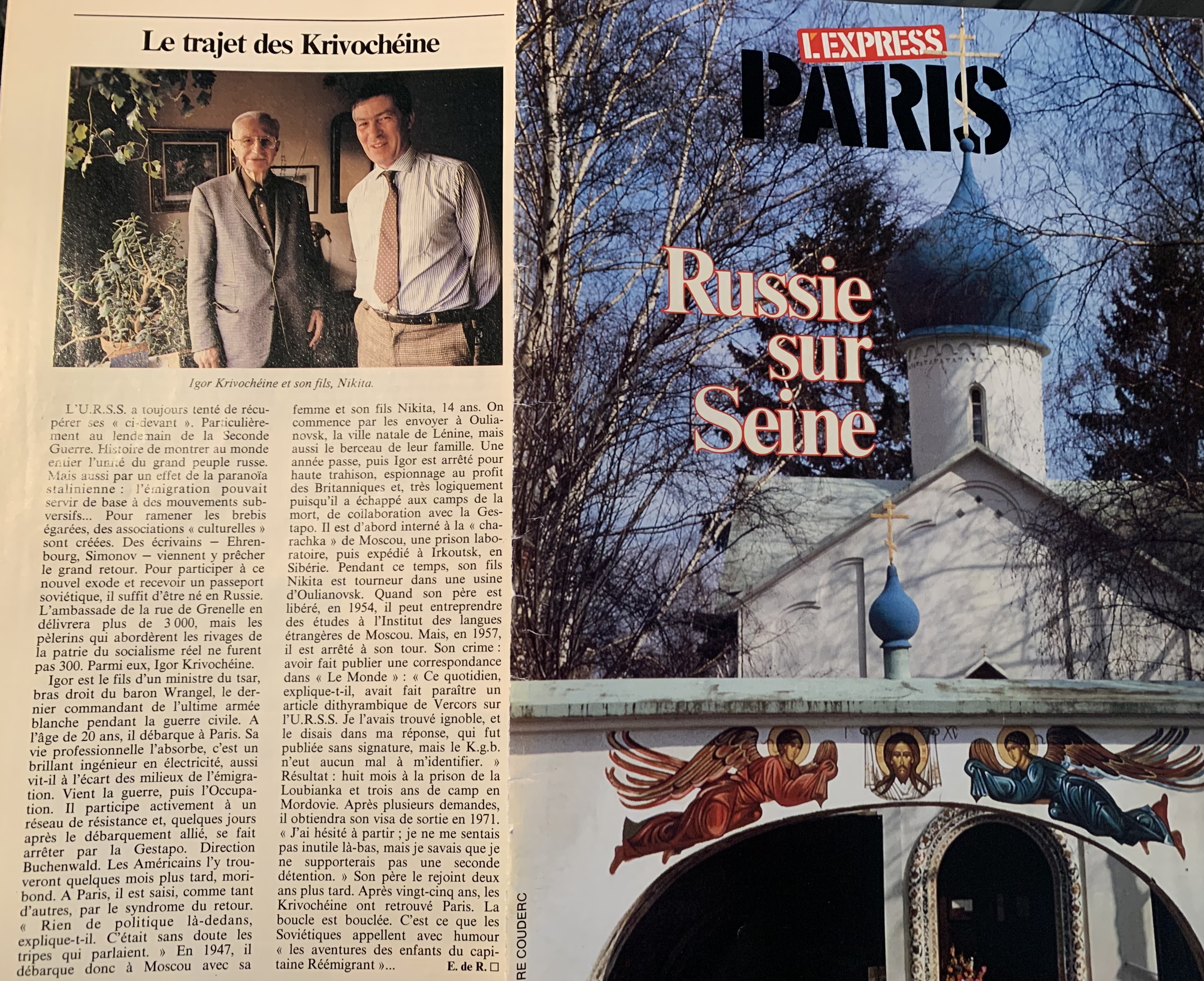 Nikita Krivochéine " Des miradors à la liberté : Un Français-Russe toujours en résistance "