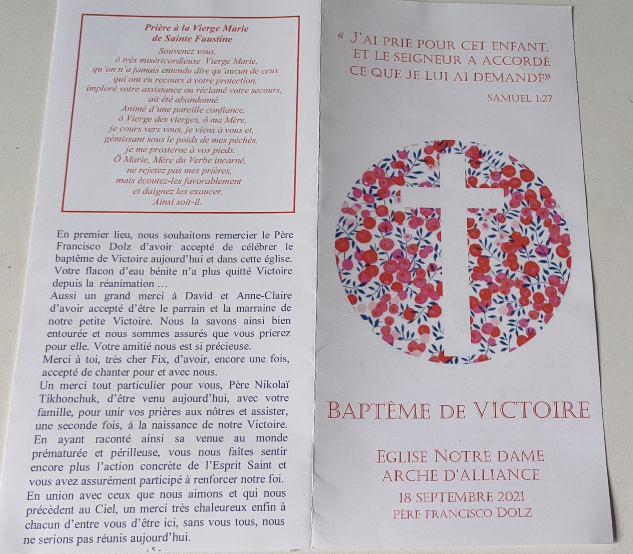 Le baptême est une entrée dans la vie