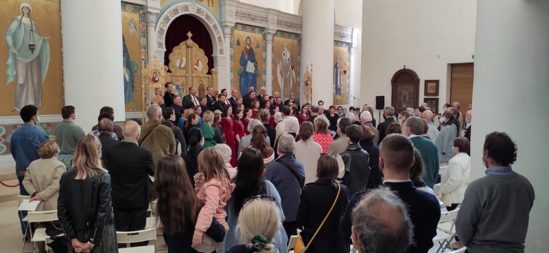 Concert de l’association ‘’Chants liturgiques Orthodoxes’’ donné en la cathédrale de la Sainte Trinité