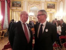L'avocat Alain Confino et le juriste Laï Kamara décorés de l'Ordre de Saint Daniel de Moscou