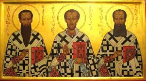 Les TROIS saints Hiérarques : Basile le Grand, Grégoire le Théologien et Jean Chrysostome