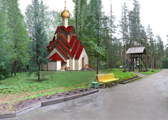 Une liturgie a été officiée le 29 dimanche  juin au cimetière mémorial de Levachovo non loin de Saint Petersburg