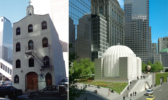 La nouvelle église orthodoxe de "Ground Zero" à New York