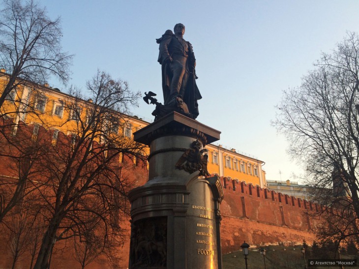Un monument à l'empereur Alexandre I a été inauguré près des remparts du Kremlin