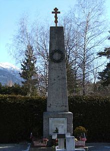 A Lienz, Autriche, commémoration du 70e anniversaire de la tragédie des cosaques trahis et livrés aux autorités soviétiques