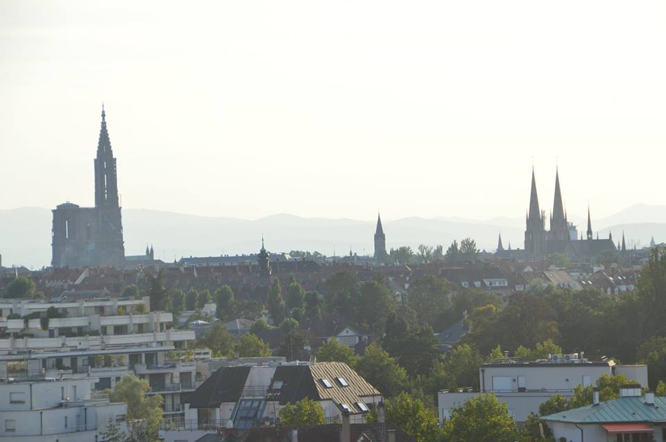 Le chantier de la nouvelle église de Strasbourg avance....