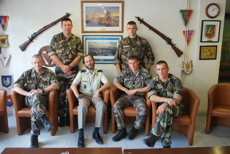 Visite pastorale du hiéromoine Alexis (Dumond) au régiment aéroporté de la Légion Etrangère