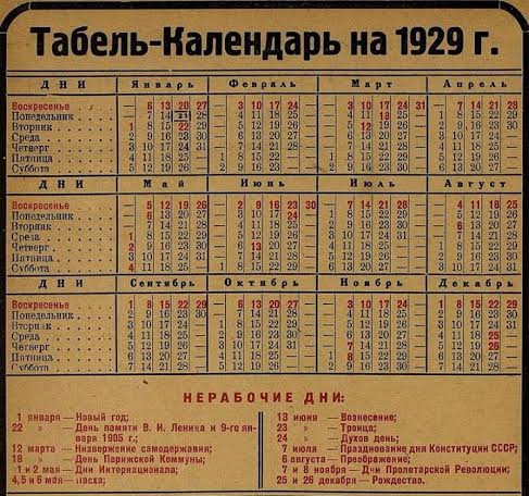 LE CALENDRIER ET LA LUTTE ANTI RELIGIEUSE EN RUSSIE