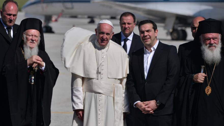  Ile de Lesbos – 16 avril 2016: Déclaration conjointe du pape François, du patriarche œcuménique Bartholomée et de l’évêque orthodoxe d’Athènes, Hieronymos II 