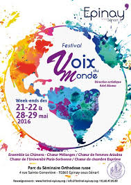 Festival "Voix du Monde" dans le parc du Séminaire orthodoxe à Épinay-sous-Sénart: 21-29 mai 2016