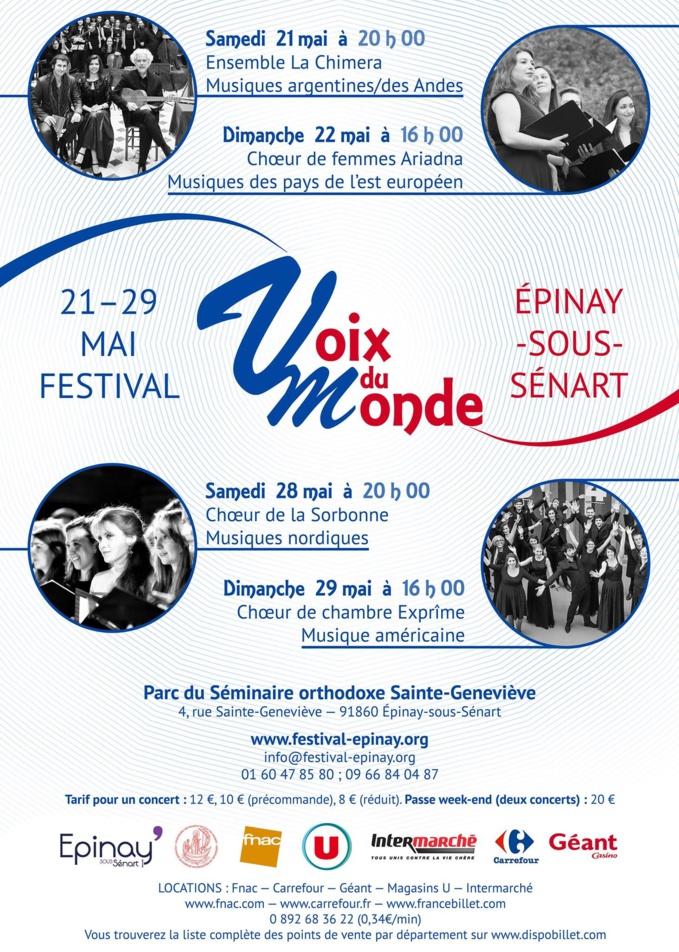 Festival "Voix du Monde" dans le parc du Séminaire orthodoxe à Épinay-sous-Sénart: 21-29 mai 2016