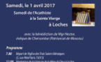  Le 1 avril 2017: Pélerinage pour vénération de la ceinture de la Mère de Dieu à Loches