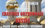 Ensemble vocal masculin " Chantres Orthodoxes Russes " mercredi 25 Mai 2016 à 20h30