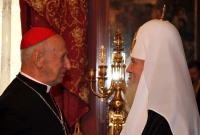 Le cardinal Etchegaray remercie le patriarche de Moscou pour son soutien pendant la maladie