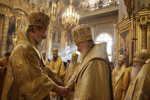 Le métropolite de Prague en visite au patriarcat de Moscou