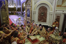 Première ordination épiscopale présidée par le patriarche Cyrille Première ordination épiscopale présidée par le patriarche Cyrille
