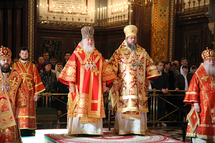 Le patriarche Cyrille et le métropolite Jonas ont célébré une liturgie à la cathédrale de Moscou