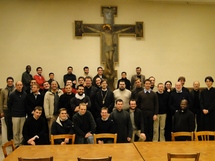 Visite des séminaristes orthodoxes au séminaire d'Issy-les-Moulineaux
