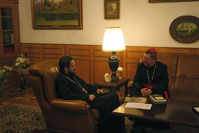 Le métropolite Hilarion a reçu Mgr Maurice Gardès Le métropolite Hilarion a reçu Mgr Maurice Gardès