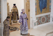 Mgr Nestor a célébré la Divine Liturgie du quatrième dimanche du Grand Carême