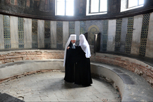 Le patriarche de Moscou et le métropolite de Kiev célèbrent un office à Sainte-Sophie de Kiev Le patriarche de Moscou et le métropolite de Kiev célèbrent un office à Sainte-Sophie de Kiev