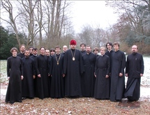 Visite de Mgr Nestor de Caphes au séminaire à Epinay-sous-Sénart